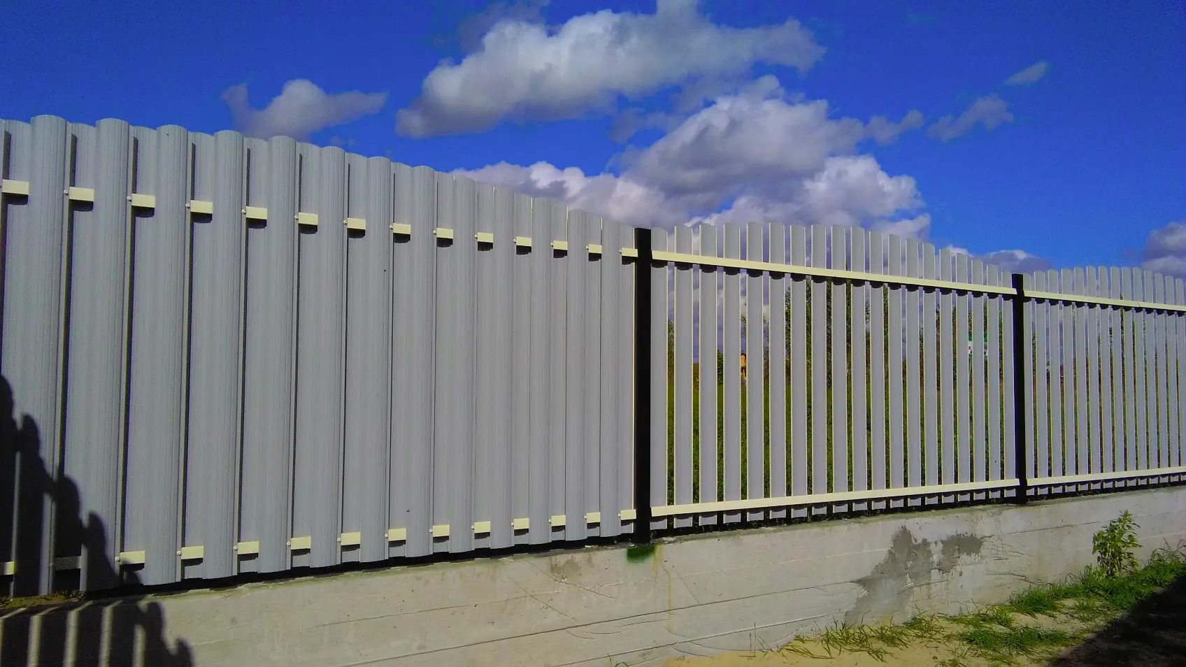 Фото 4 штакетник Полукруглый RAL1015 Слоновая Кость сторона А и Б односторонний