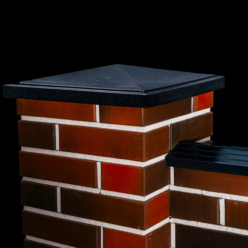 Фото 5 колпак BonaMono Черный, парапеты Bona кирпичного забора