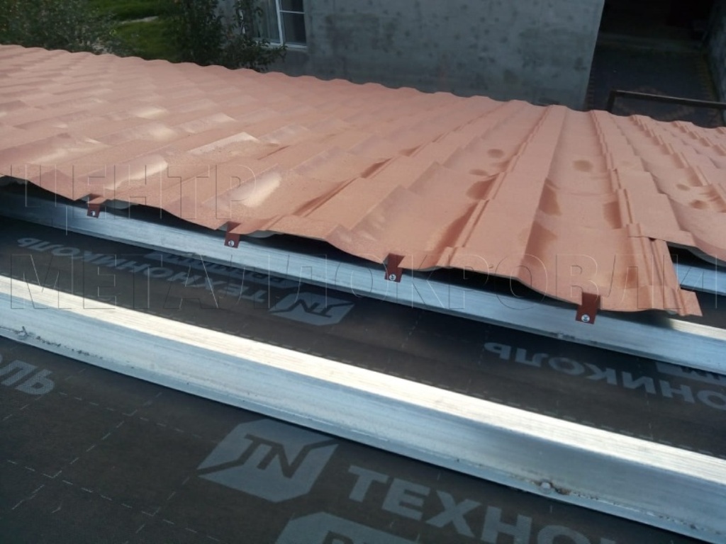 Металлочерепица Геркулес 8004 терракотовый Стальной Бархат от Центра Металлокровли в Костроме