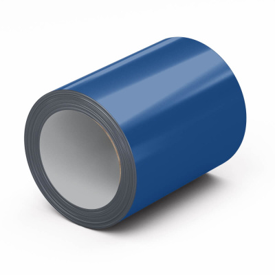 Рулон стали полиэстер RAL5005 Синий Сигнал 0.45х1250мм открытый